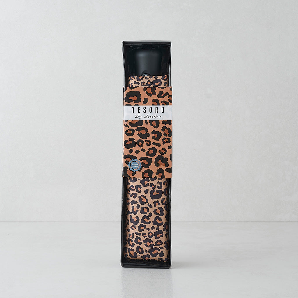 leopard print umbrella in display box