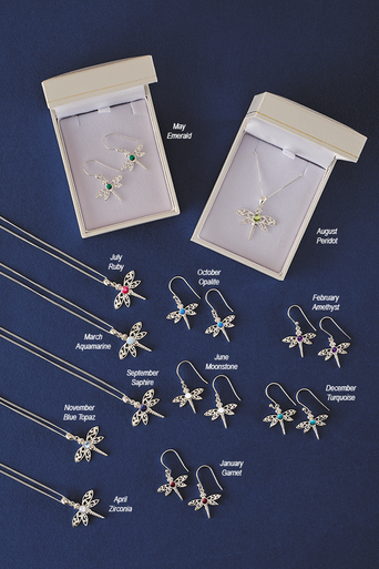Birthstone Dragonfly Earrings Names