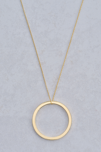 Gold Disc Pendant
