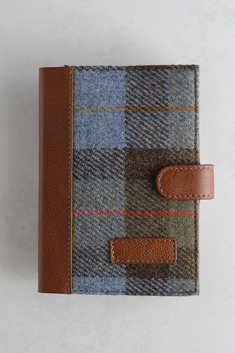 Harris Tweed & Leather Notebook in Tan/Macleod
