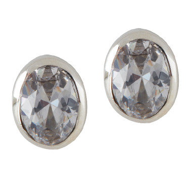 Birthstone Stud Earrings in Crystal