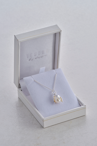 Sterling Silver & Freshwater Pearl Snowdrop Pendant