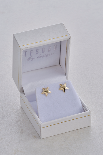 9ct Gold Star Earrings