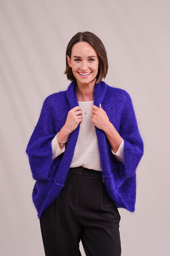 Mohair Shrug in Regalia