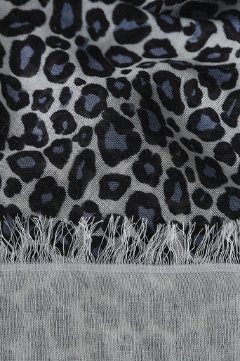 Cashmere Silk Leopard Print Stole