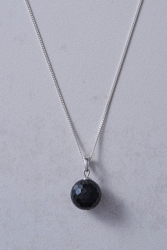 Onyx & Sterling Silver Pendant