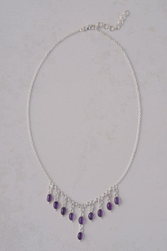 Silver & Amethyst Necklace 