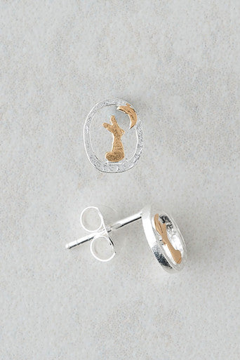 Sterling Silver Bunny Earrings