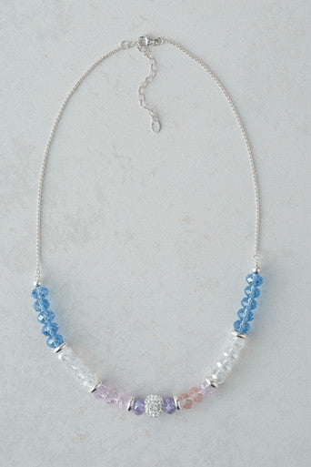 Sterling Silver Crystal Necklace