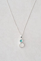 Sterling Silver Turquoise & Pearl Pendant