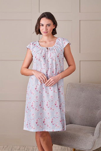 Cap Sleeve  Cotton Night Dress