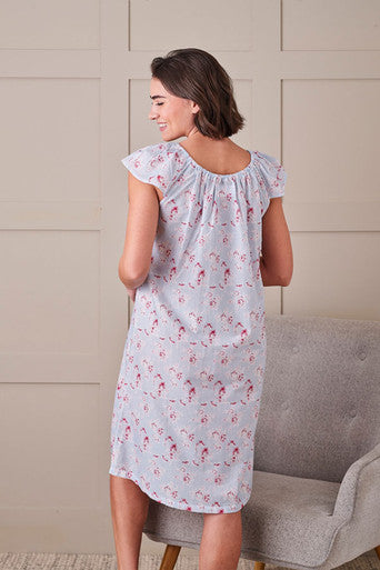 Cap Sleeve  Cotton Night Dress