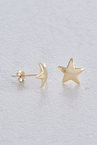 9ct Gold Star Earrings
