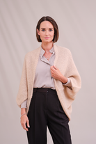 Mohair Shrug in Latte