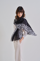 Zebra Cashmere Silk Pashmina Stole